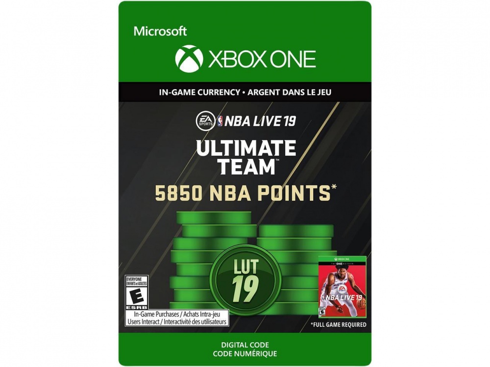 NBA LIVE 19: Ultimate Team 5850 NBA Points, Xbox One