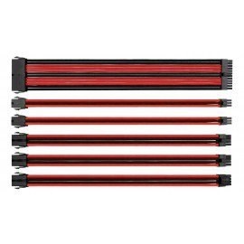 Eagle Warrior Kit de Cables Trenzados PSU, Negro/Rojo