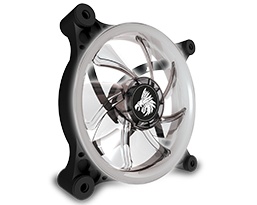 Ventilador Eagle Warrior Aurora LED Blanco, 120mm, 1200RPM, Negro