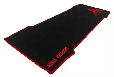 Mousepad Gamer Eagle Warrior Fighter XL, 35 x 80cm, Negro