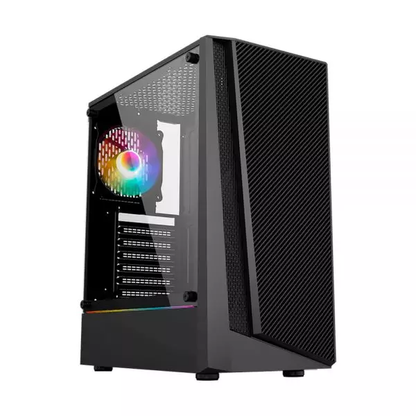 Gabinete Eagle Warrior Jaguar Warrior Falcon, Midi-Tower, ATX/Micro-ATX/Mini-ITX, USB 2.0/3.0, sin Fuente, sin Ventiladores Instalados, Negro