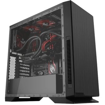 Gabinete Gamer Eagle Warrior Robot Z con Ventana, ATX/EATX, USB 2.0/3.0, sin Fuente, Negro