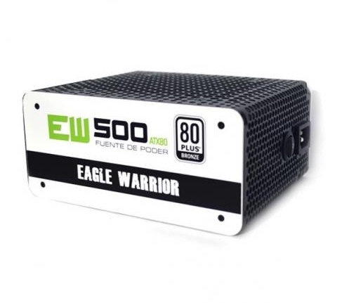 Fuente de Poder Eagle Warrior EW500 ATX80 80 PLUS Bronze, 20+4 pin ATX, 120mm, 500W