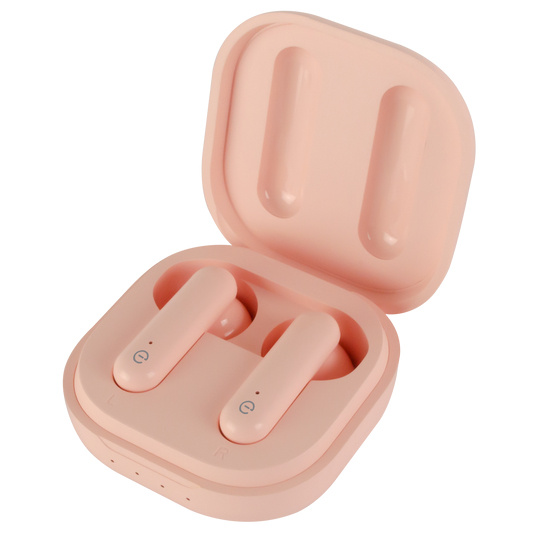 Easy Line Audífonos Intrauriculares con Micrófono Viva Lights, Inalámbrico, Bluetooth, Rosa