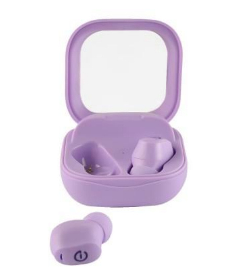 Easy Line Audífonos Intrauriculares con Micrófono True Wireless Florela, Inalámbrico, Bluetooth, Morado