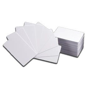 EasyWay Tarjetas PVC sin Tecnología, CR80, Blanco, Paquete de 100 Piezas