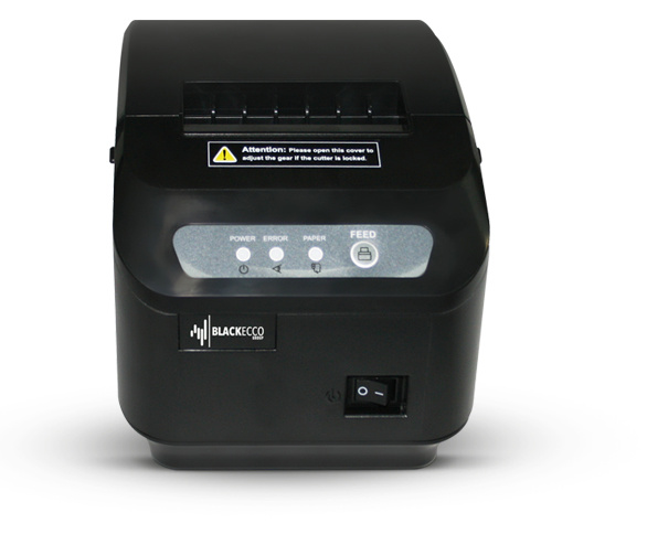 Black Ecco BE100, Impresora de Tickets, Térmica Directa, Alámbrico, USB + Serial, Negro