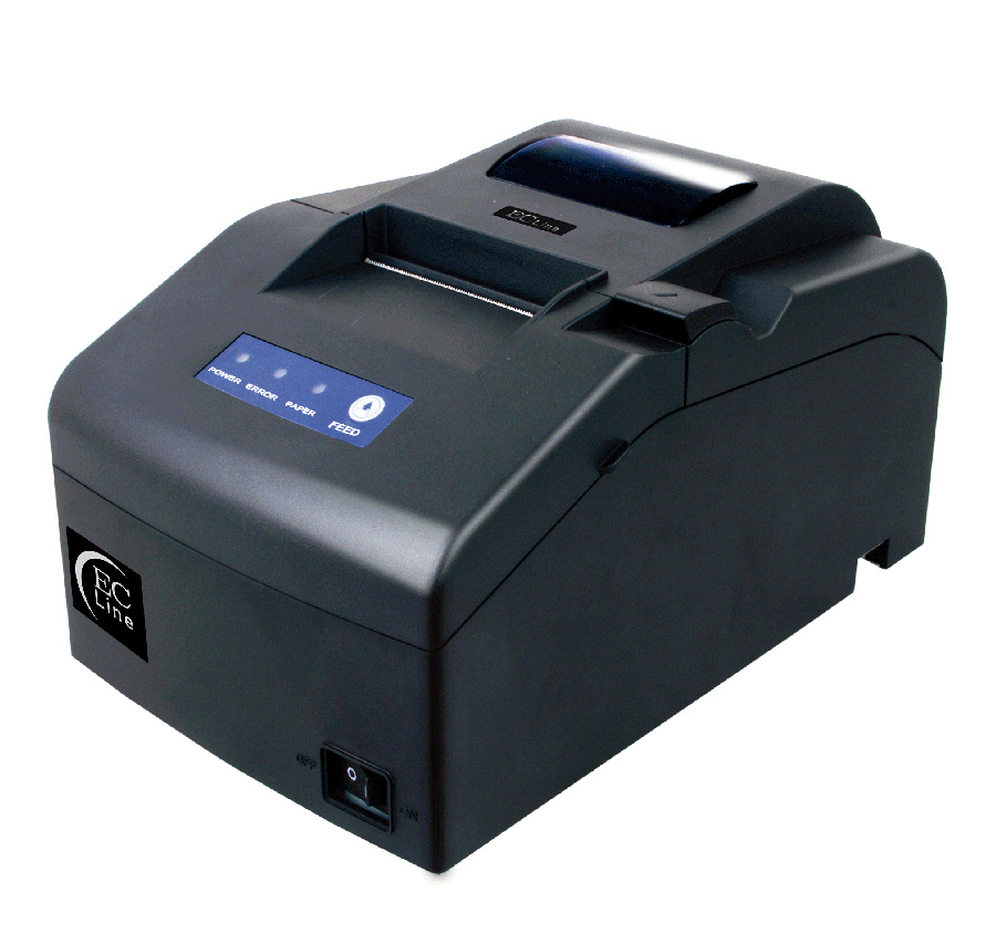 EC Line EC-PM-530D Impresora de Tickets, Matriz de Puntos, 160 x 144DPI, USB, Ethernet, Negro