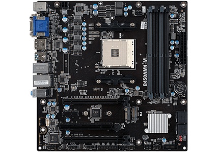 Tarjeta Madre ECS Micro ATX B450AM4-M, S-AM4, AMD B450, HDMI, 64GB DDR4 para AMD ― No es Compatible con Ryzen Serie 5000 y Serie 4000