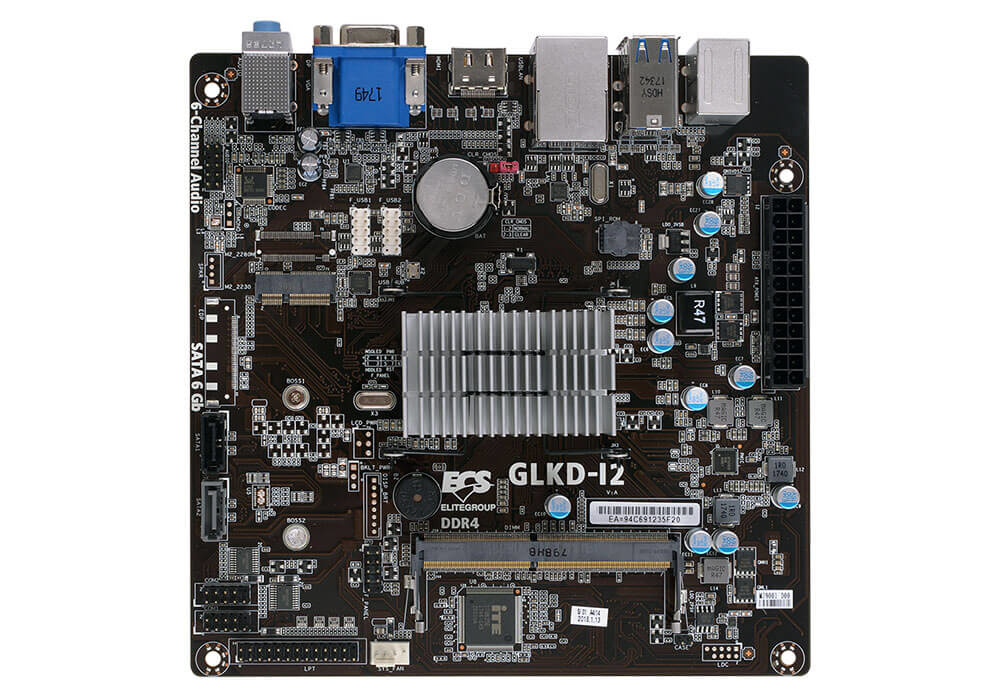 Tarjeta Madre ECS mini ITX GLKD-I2-N4000, S-1090, Intel Celeron N4000 Integrada, HDMI, 8GB DDR4 para Intel, 20 Piezas