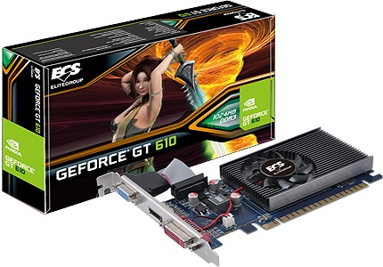 Tarjeta de Video ESC NVIDIA GeForce GT610, 2GB DDR3, PCI Express 2.0