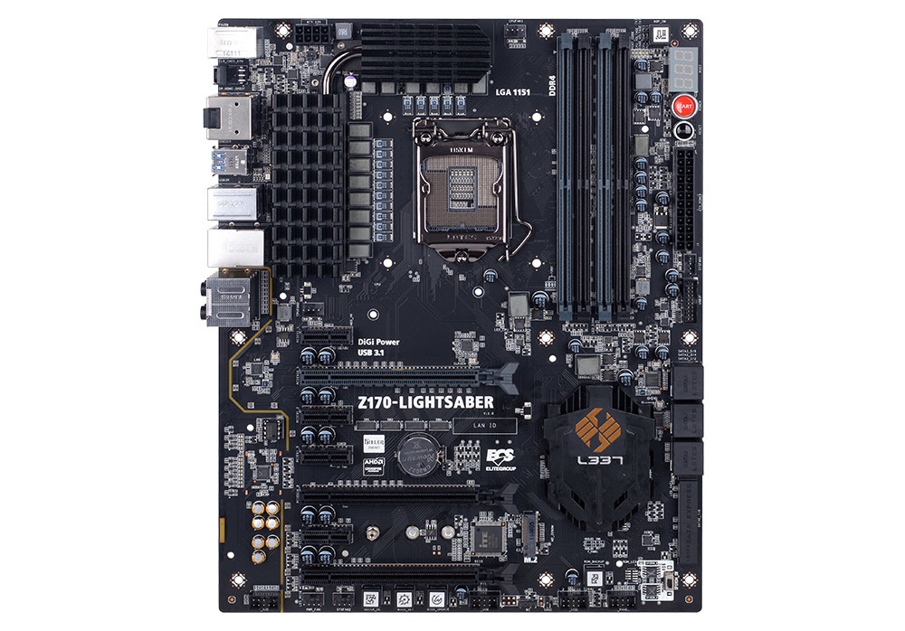 Tarjeta Madre ECS ATX Z170, S-1151, Intel Z170, HDMI, 64GB DDR4 para Intel