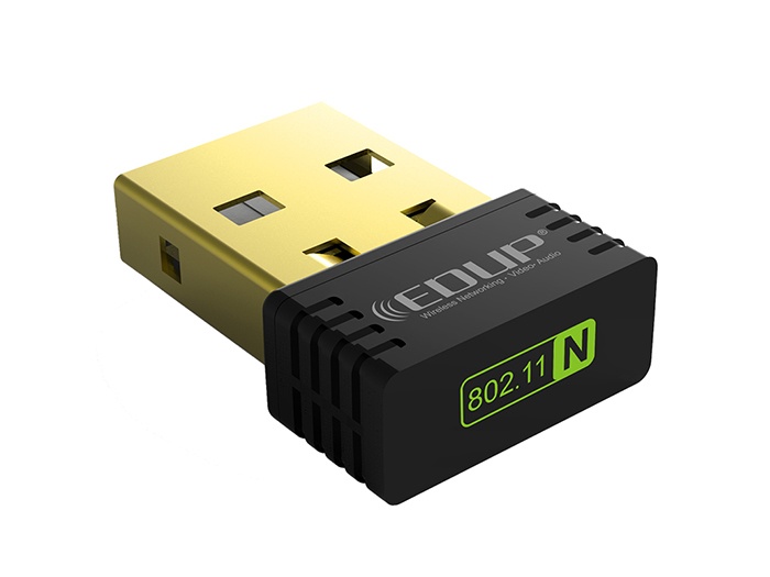 EDUP Adaptador de Red USB EP-N8553, Inalámbrico, 150 Mbit/s, 2.4GHz