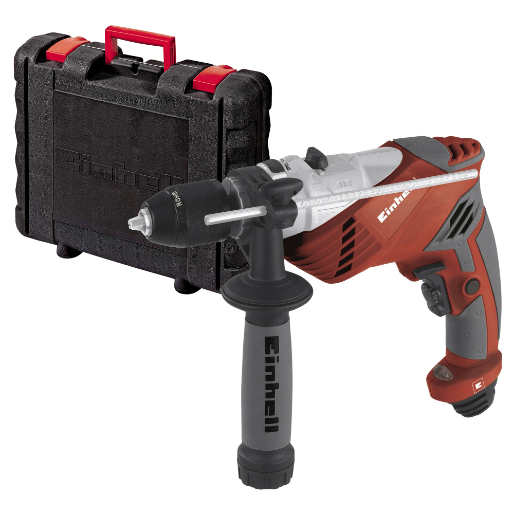 Einhell Taladro Eléctrico con Percusión T0650, Reversible, 1/2", 600W
