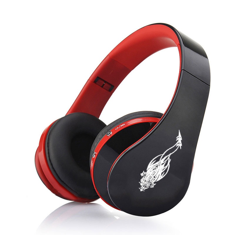 ELE-GATE Audífonos con Micrófono EAR.BT.26, Inalámbrico, USB, Negro/Rojo