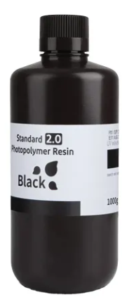 ELEGOO Resina para Impresora 3D 5506003, Estándar, 1kg, Negro
