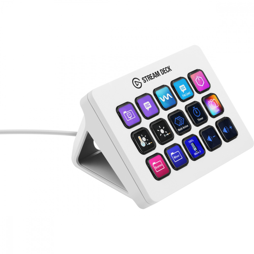Teclado Elgato Stream Deck MK.2, 15 Teclas, Alámbrico, USB, Blanco