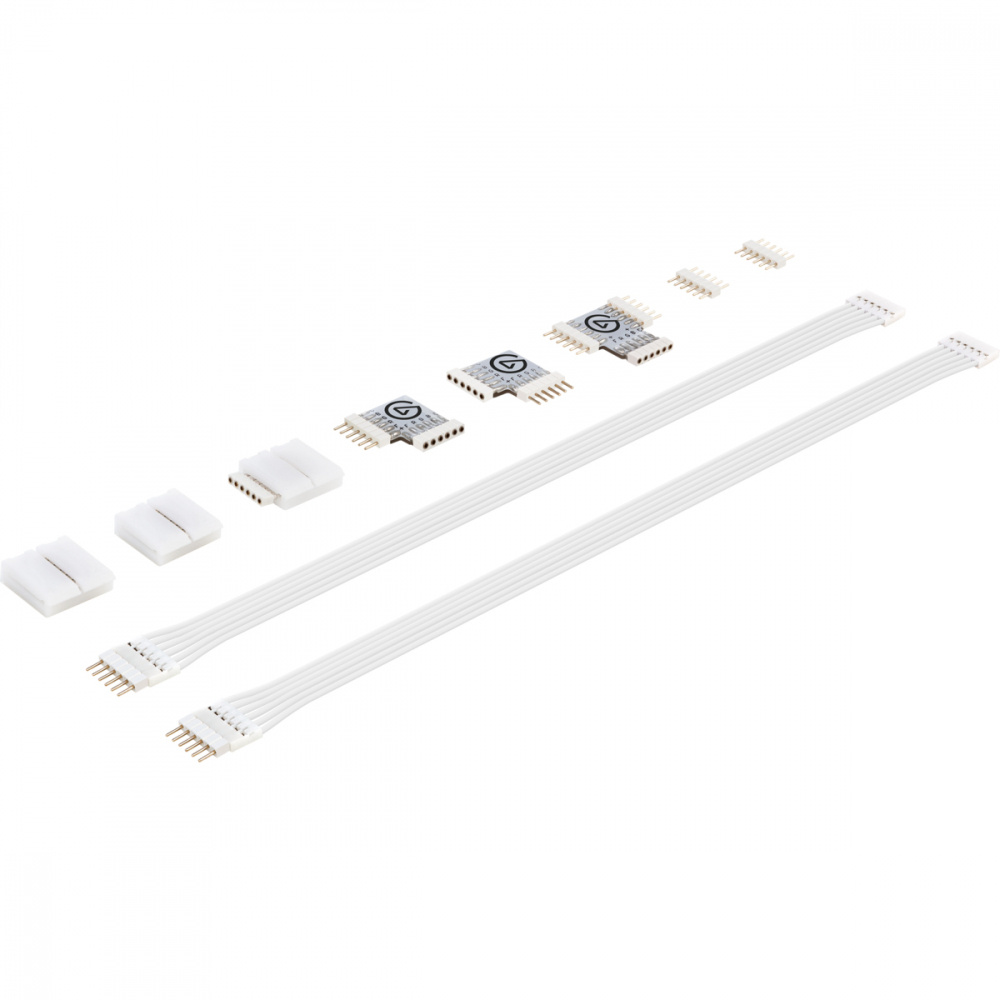 Elgato Set de Conectores para Tira Led Lightstrip, WiFi, Blanco