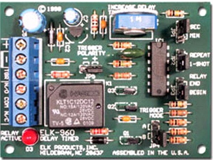 ELK Módulo Relevador de Tiempo ELK-960, 12-24V DC, 40mA