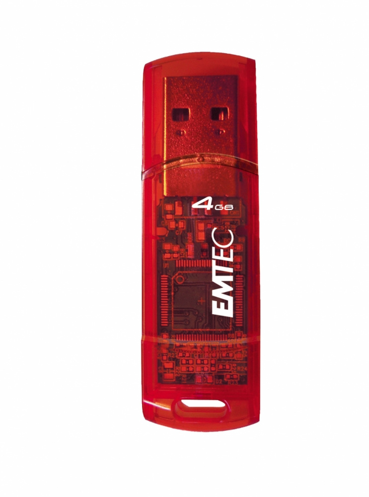 Memoria USB Emtec C250, 4GB, Rojo