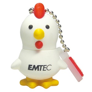 Memoria USB Emtec M320, 8GB, USB 2.0, Pollito