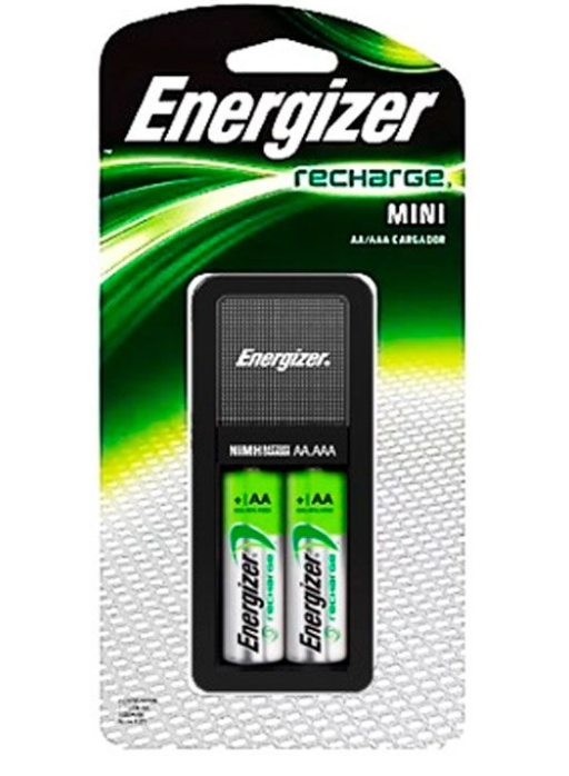 Energizer Cargador CH2PC2 para 1-2 Pilas, AA - Incluye 2 Pilas