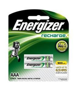 Energizer Pilas Recargables AAA, 1.2V, 2 Piezas