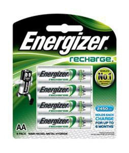 Energizer Pilas Recargables AA, 4 Piezas