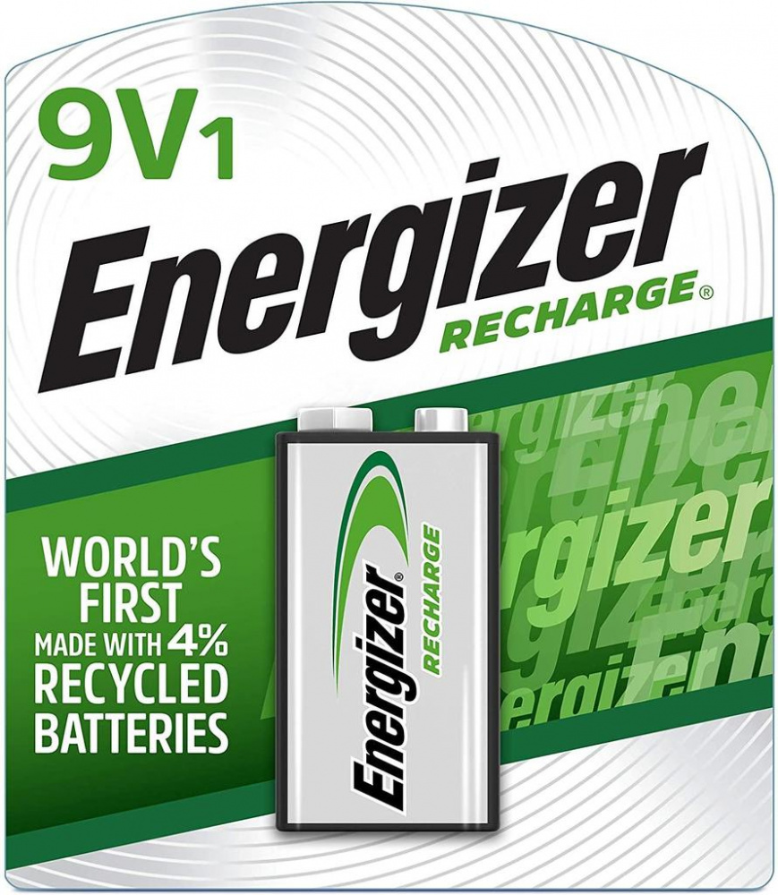 Energizer  Pila Recargable Blister, 9V, 1 Pieza