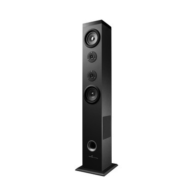 Energy Sistem Bocina Tipo Torre con Subwoofer Energy Tower 5, Bluetooth, Inalámbrico, 2.1, 60W RMS, USB 2.0, Negro