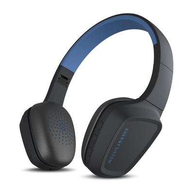 Energy Sistem Audífonos con Micrófono Headphones 3, Bluetooth, Inalámbrico, Negro/Azul
