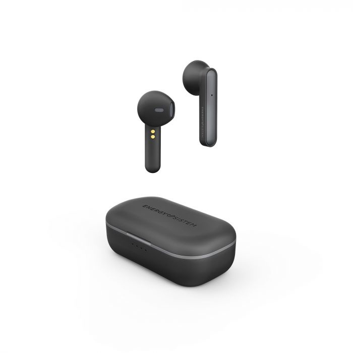 Energy Sistem Audífonos Intrauriculares con Micrófono Style 3, Inalámbrico, Bluetooth, Micro USB, Negro
