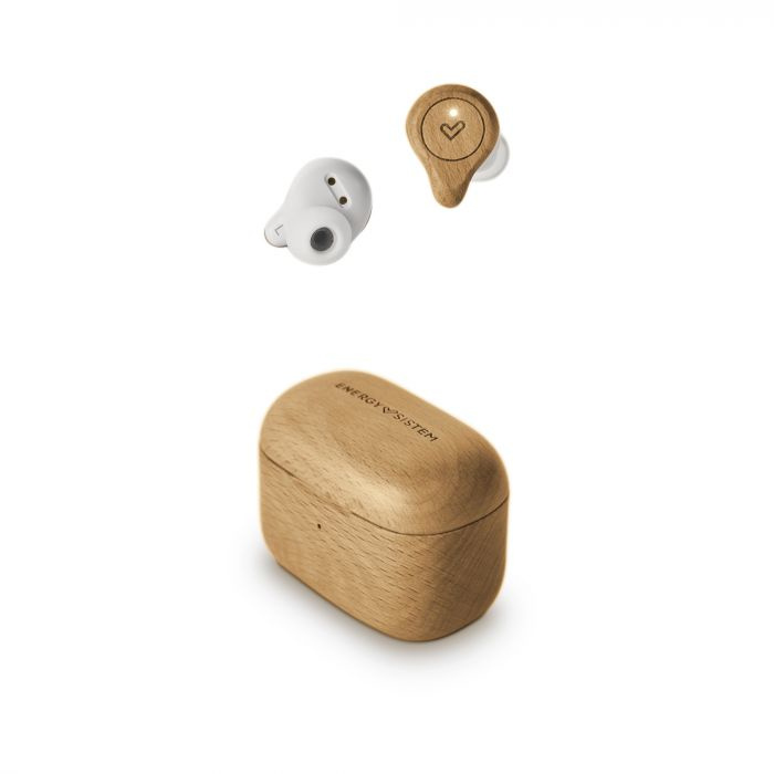 Energy Sistem Audífonos True Wireless Beech Wood, Inalámbrico, Bluetooth, Madera