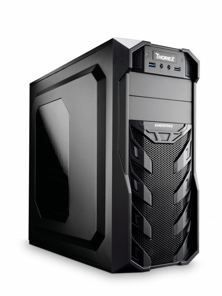 Gabinete Enermax Thorex, Midi-Tower, ATX/Micro-ATX, USB 2.0, sin Fuente, Negro