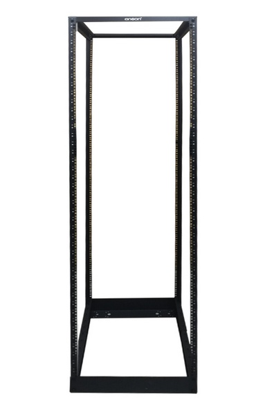 Enson Rack Abierto Vertical de 4 Postes 2 Metros, 42U, hasta 350kg, Negro