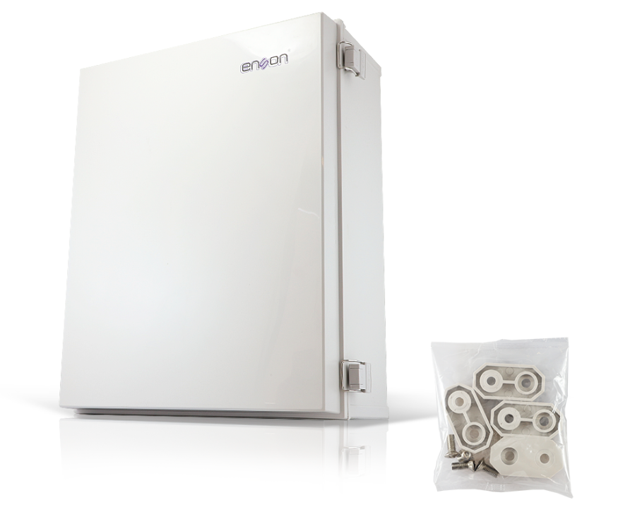 Enson Gabinete de Poliéster para Exteriores, 40 x 50cm, Beige