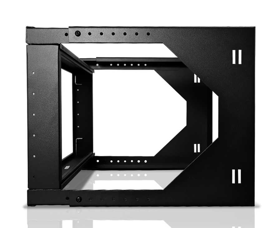 Enson Rack Abierto de Pared, 6U, Negro