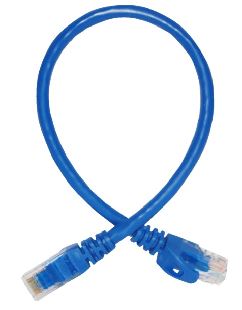 Enson Cable Patch Cat6 UTP RJ-45 Macho - RJ-45 Macho, 30cm, Azul