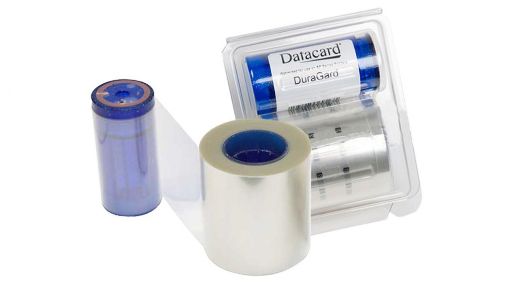 Entrust Cinta I07387 Negro sobre Transparente, Térmica Directa, 54 mm x 25 Metros, 300 Páginas, 1 Pieza