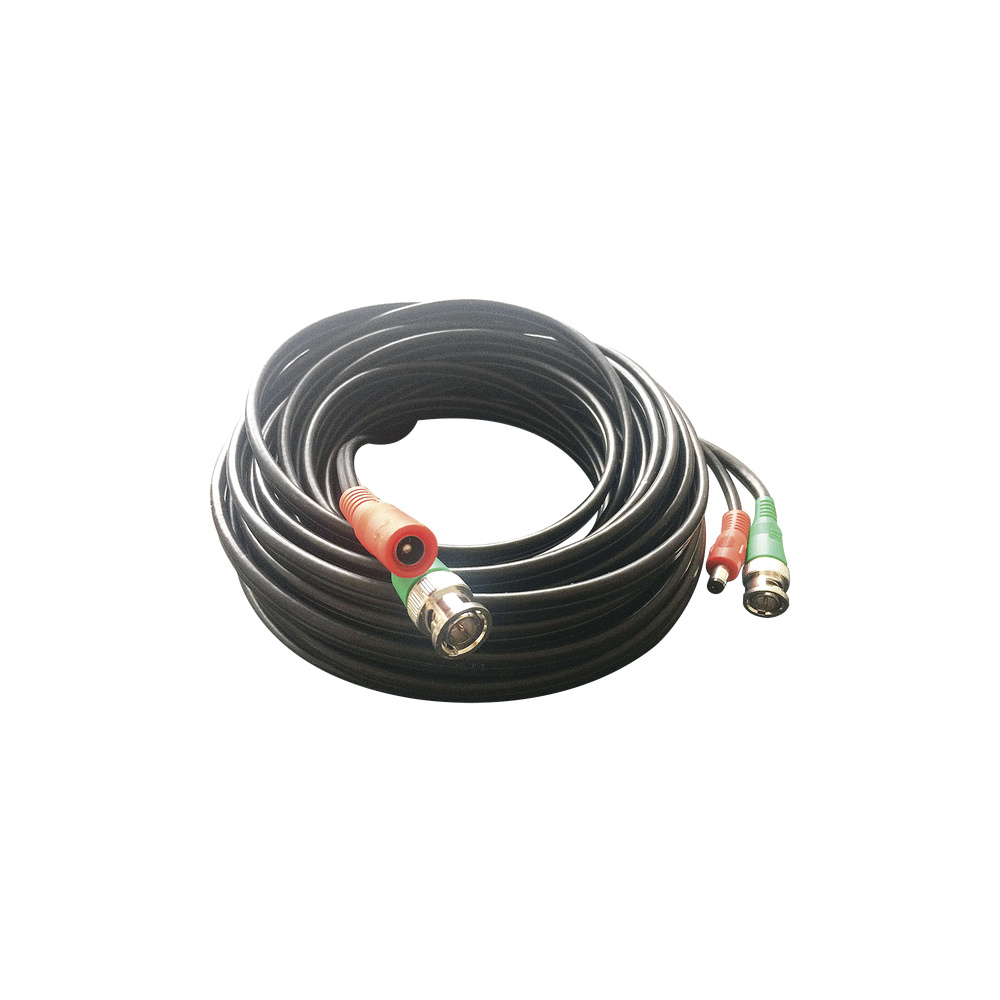 Epcom Cable Coaxial BNC/DC Macho - BNC/DC Macho, 10 Metros, Negro