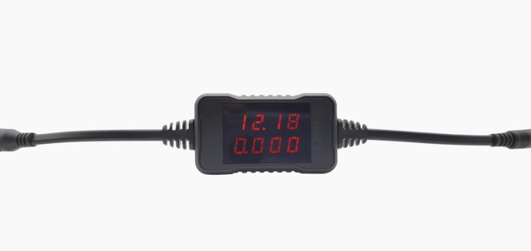 Epcom Medidor de Voltaje y Corriente EC801, 45W, LCD, Negro