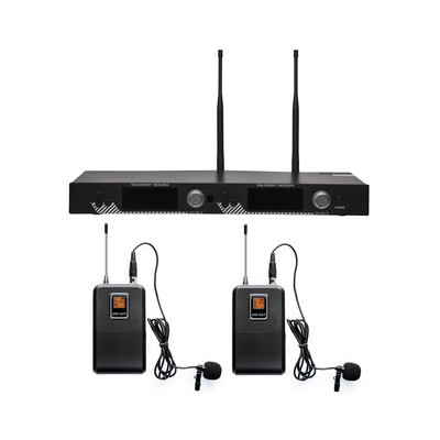 Epcom Kit de Micrófonos y Receptor UHF EP521UL, Inalámbrico, Negro