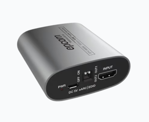 Epcom Extractor HDMI, 1 x HDMI Entrada, 2x HDMI Salida