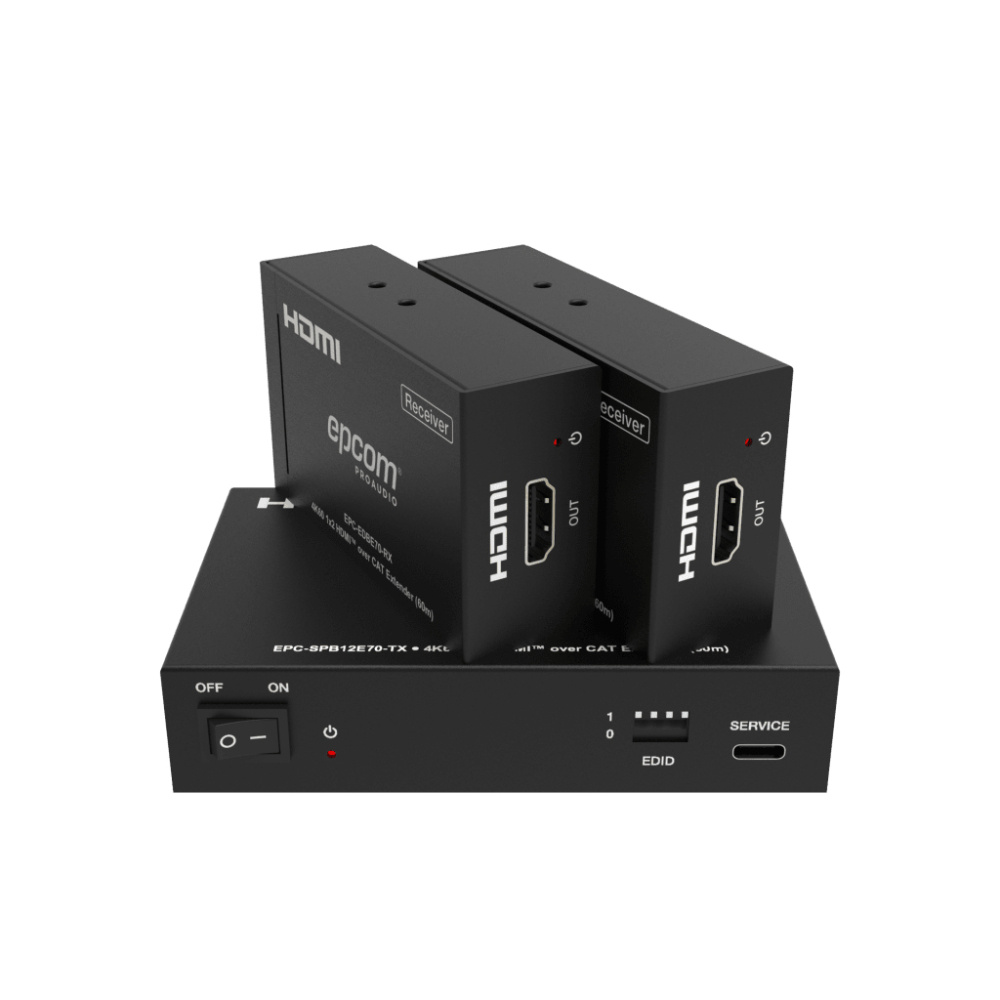 Epcom Divisor HDMI, 1 x HDMI Entrada, 2x HDMI Salida