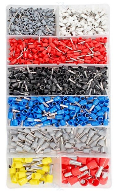 Epcom Terminal Tipo Casquillo para Cable Eléctrico 0.5 a 10.0 mm2. - 1200 Piezas