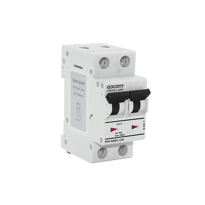 Epcom Protección Térmica 2 Polos, 16A, 12 - 800V, para Aplicación Fotovoltaica