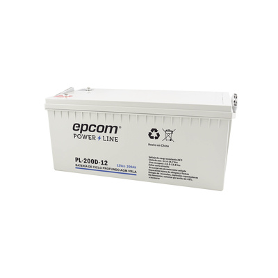 Epcom Batería Sellada PL-200-12, AGM, 12V, 200Ah, para Aplicaciones de Respaldo