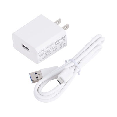 Epcom Cargador Alámbrico para Celular PLUSB1000, 5V, USB, Blanco