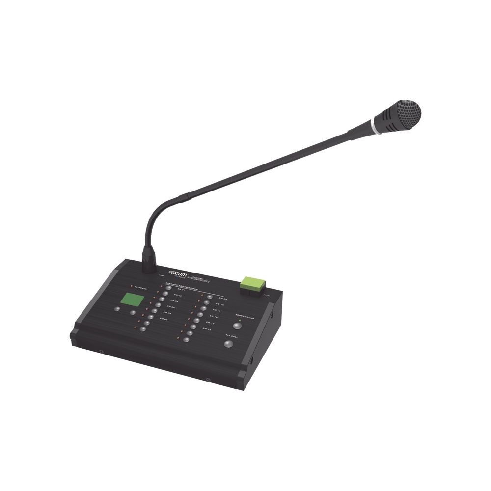 Epcom Micrófono de 16 Zonas SF-6200RM, Alámbrico, Negro, para SF-6200MA/SF-6200MS