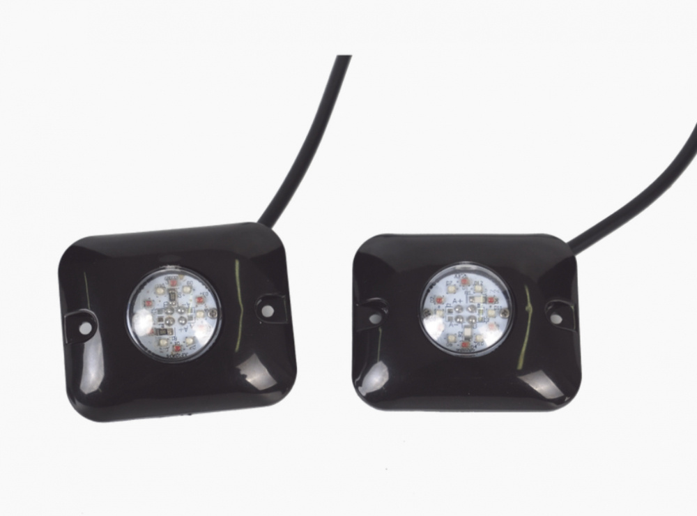 Epcom Estrobos Ocultos de 12 LEDs, Luz Clara, para Vehículos